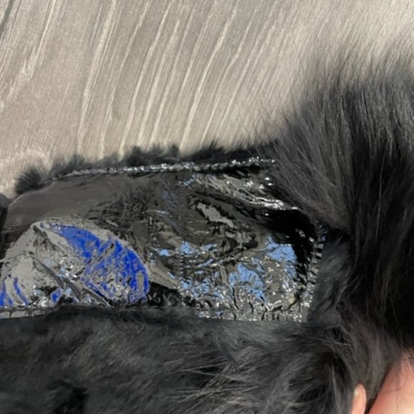 Solleciti Black fur short jacket - Picture 7 of 12